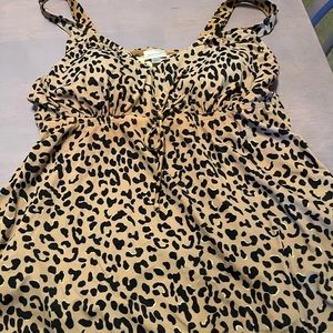 Leopard print tankini top from The Avenue